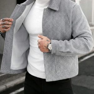 Chaqueta de botones con cuello