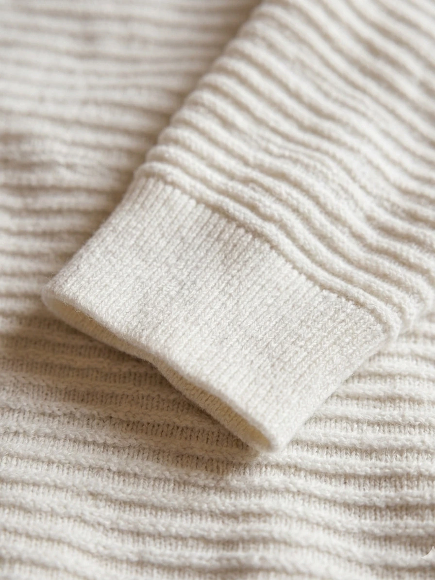 Buzo Hombre Premium Texturizado Blanco - Imagen 3