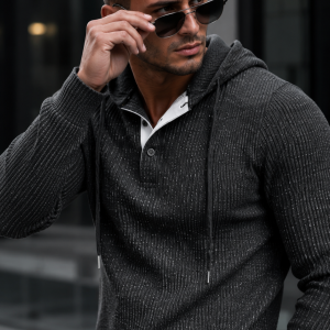 Buzo Premium Hombre Texturizado con Capucha
