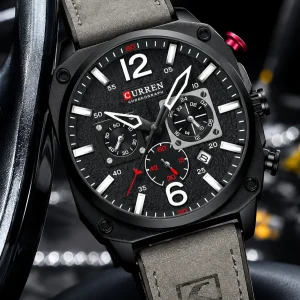 reloj curren en cuero