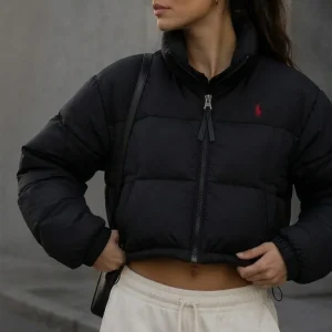 Chaqueta Puffer Corta Negra