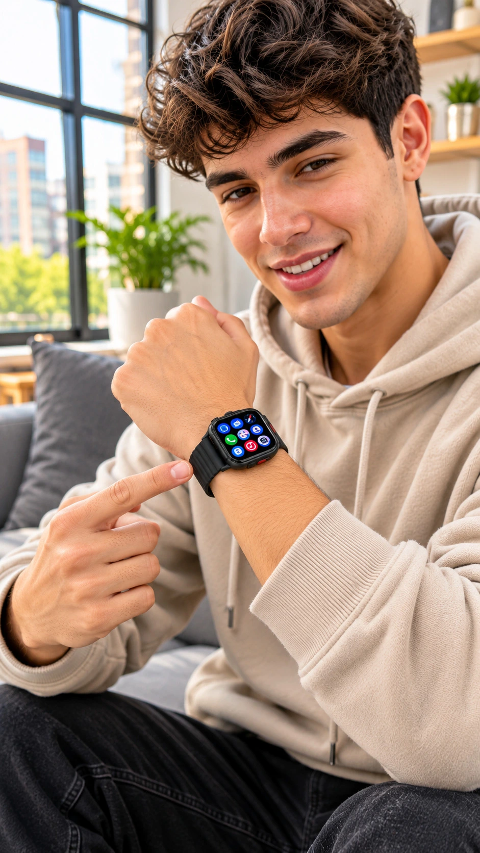 Reloj inteligente Xiaomi Redmi Watch 6 Lite negro con pantalla AMOLED 1.96"