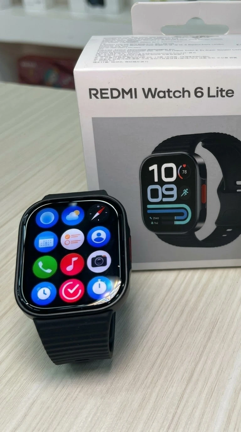 Reloj inteligente Xiaomi Redmi Watch 6 Lite negro con pantalla AMOLED 1.96"